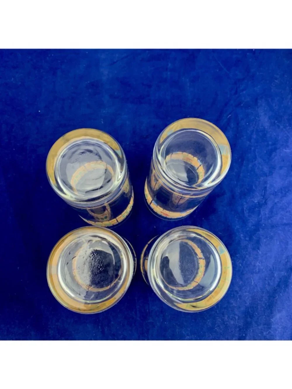 NEW Noritake Epoch WOODSWAY Floral 14 Oz Glass Tumbler Glasses Set Of 4 USA